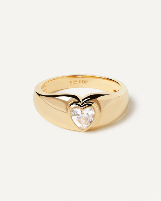 Anello heart gold