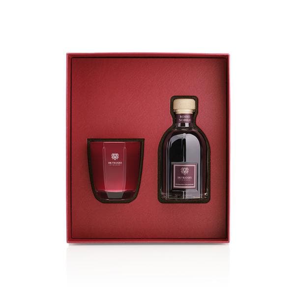 Living Gift Box Rosso Nobile Candela 80 gr + Diffusore 100 ml DR. VRANJES