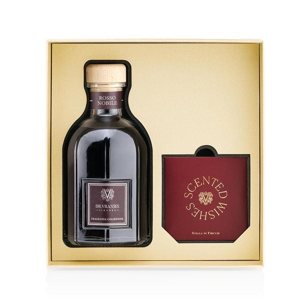 Granarelli dr. vranjes fragranza ambiente vetro profumo Gift Box Rosso Nobile Diffusore 500ml + decoro Stella Di Natale