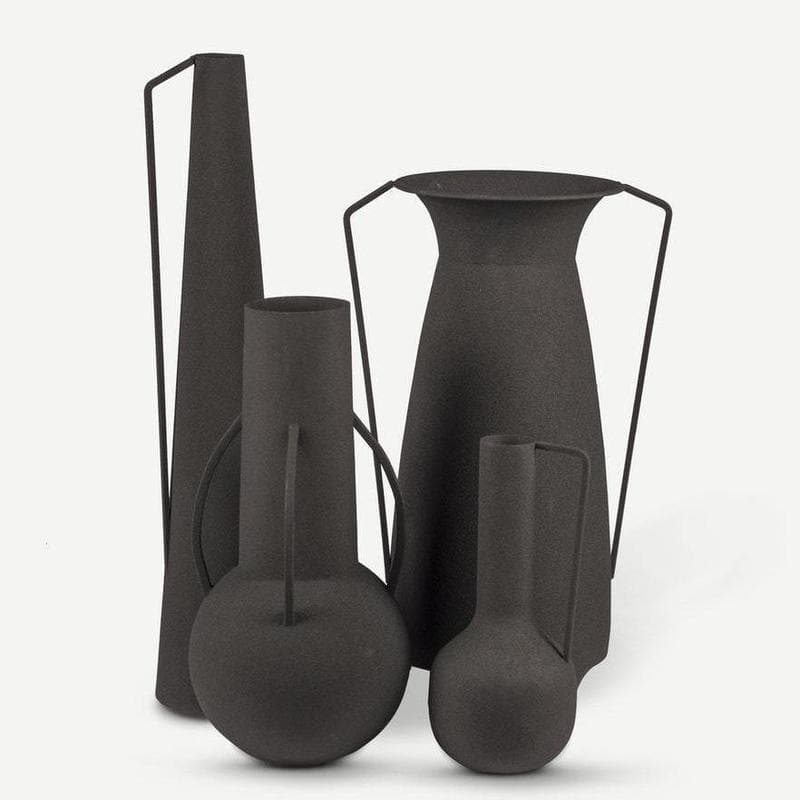 Set 4 Vasi Romani Black-Living-POLS POTTEN-300-205-008-Gioielleria Granarelli