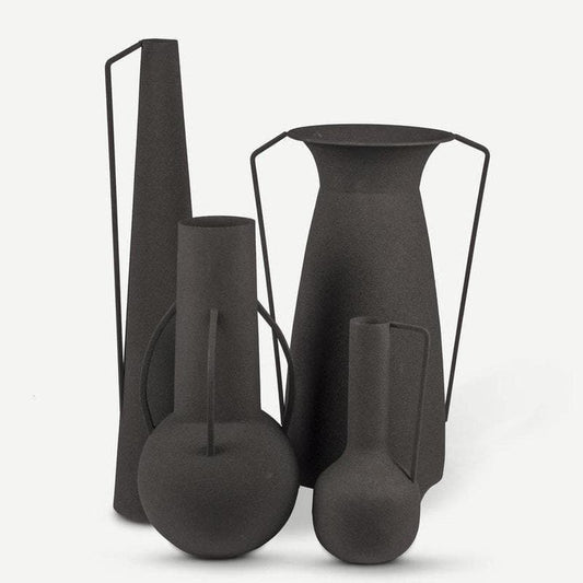Set 4 Vasi Romani Black-Living-POLS POTTEN-300-205-008-Gioielleria Granarelli